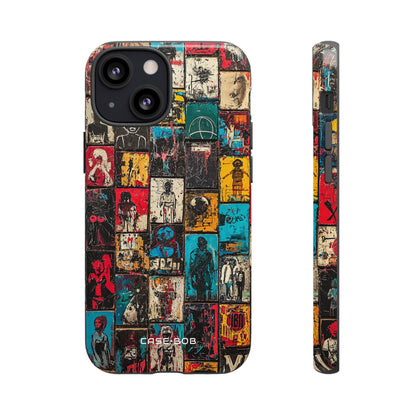 Figured Grid iPhone 13 Mini Case - Tough