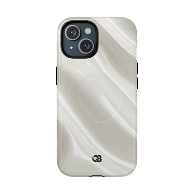 Liquid Enamel Fold · Tough 2.0 Magnetic Phone Case for iPhone · White
