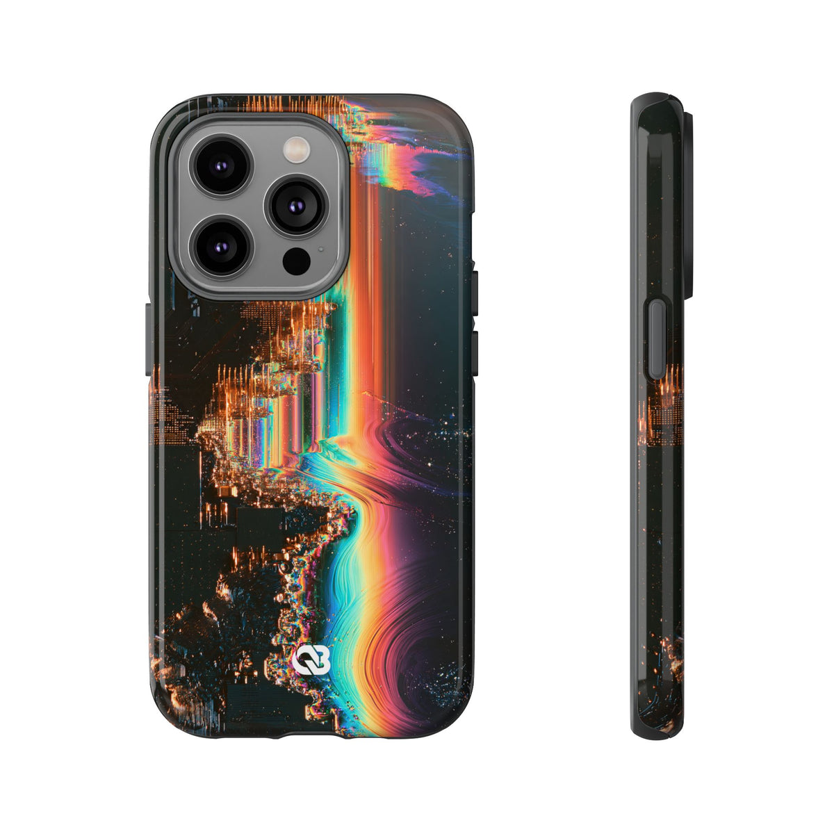 Prismatic Circuit · Tough Phone Case for iPhone · Black