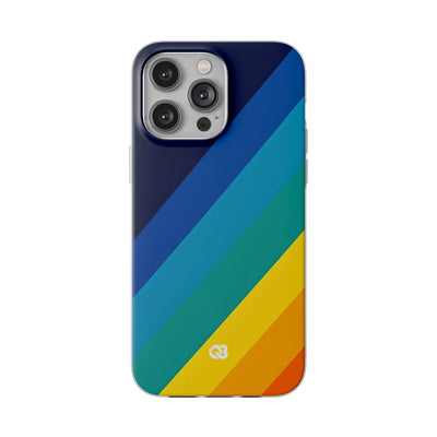 Prismatic Slant · Soft Phone Case for iPhone