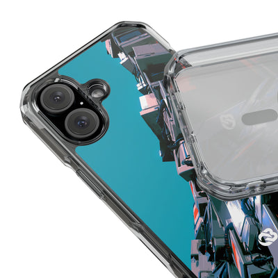 System Error Spire · Clear Impact Magnetic Phone Case for iPhone · Teal