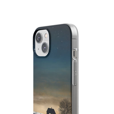 Midnight Cabin Glow · Soft Phone Case for iPhone