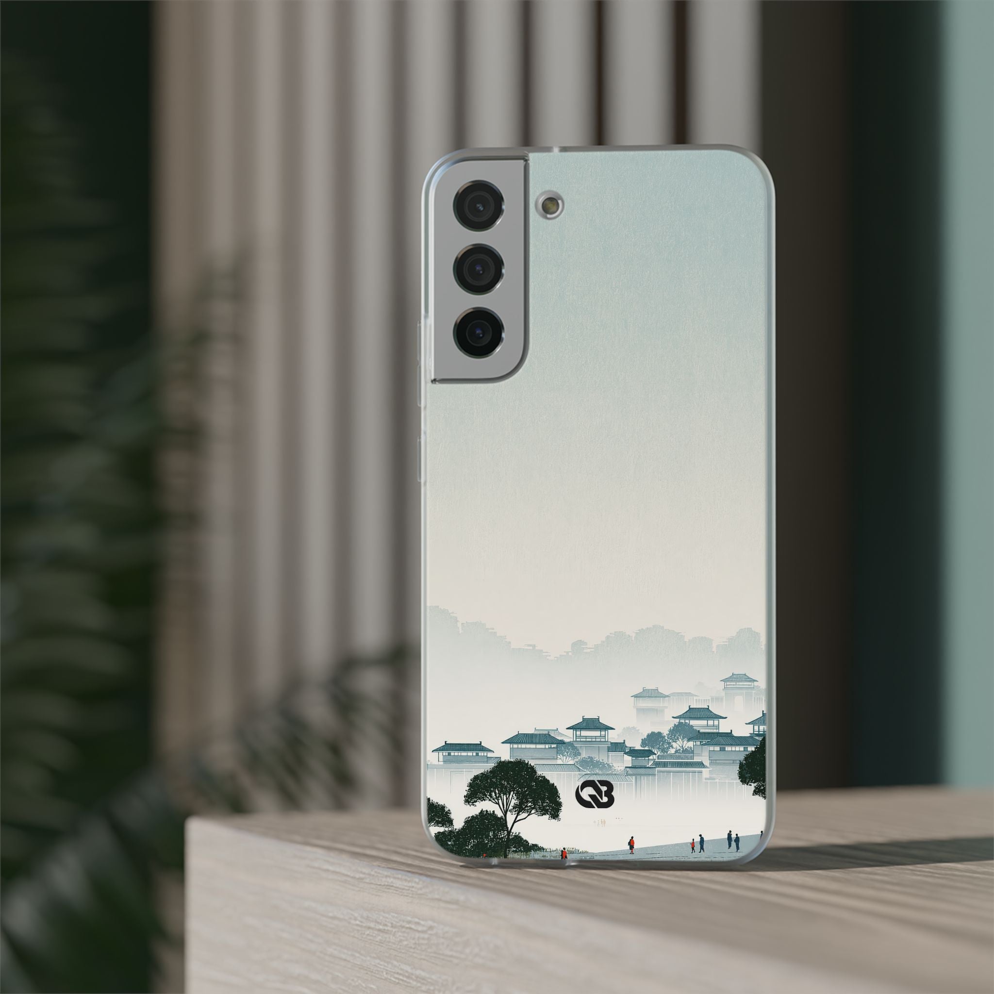 Blue Lite Phone Case for Samsung - Mist Valley Pagoda