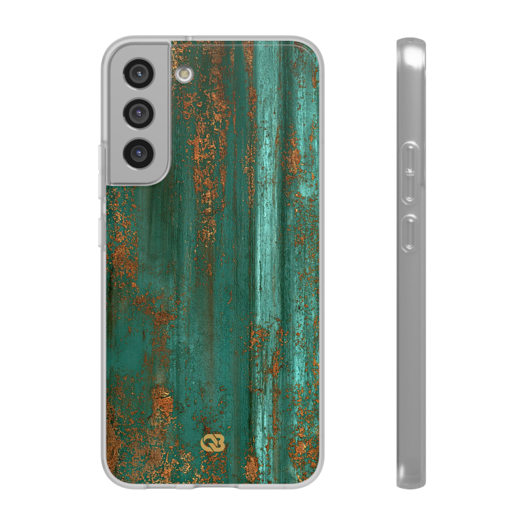Teal Lite Phone Case for Samsung - Verdigris Copper Siding