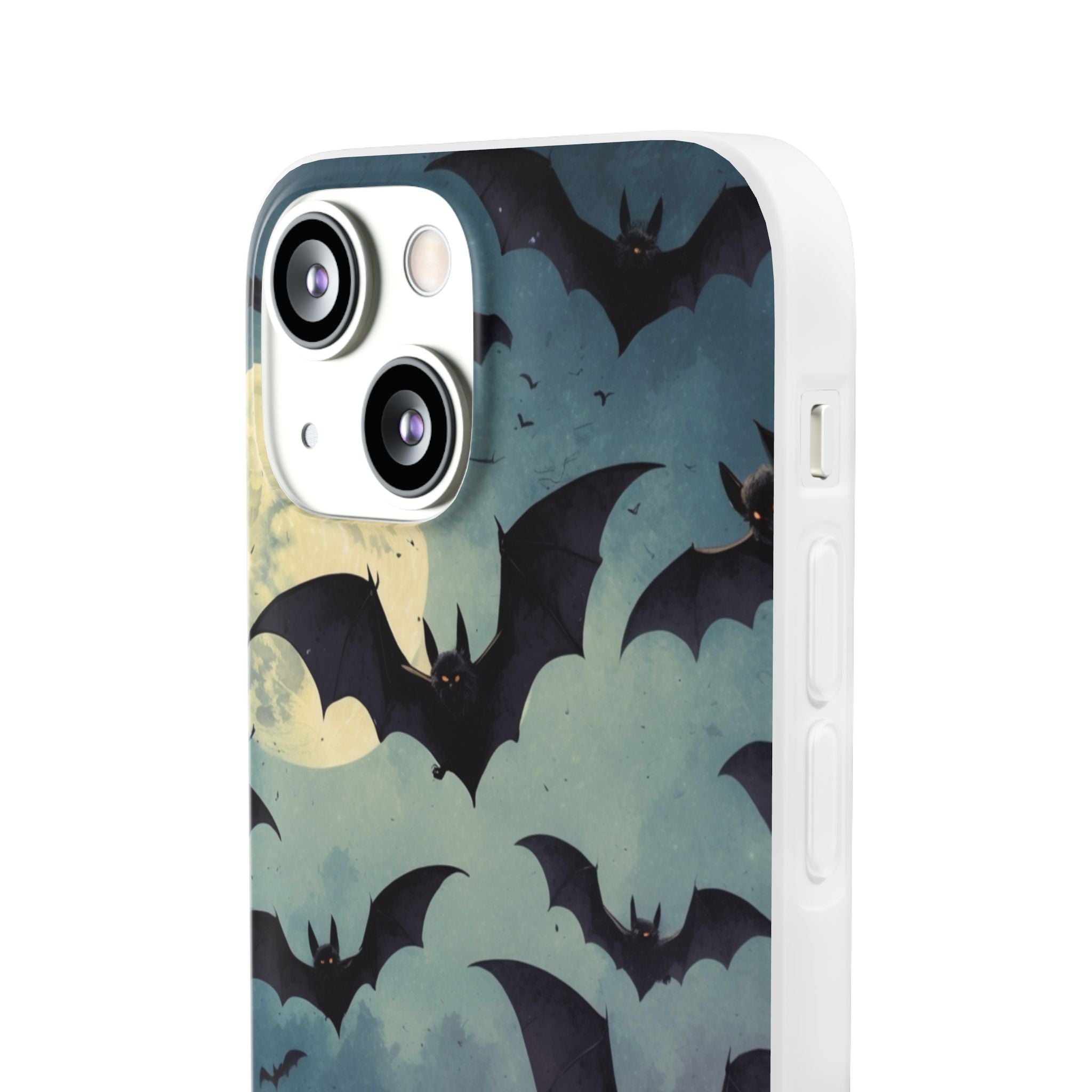Glowing Bat Swarm iPhone 13 mini Case - Soft