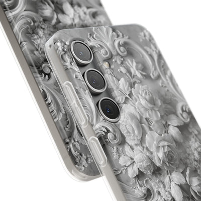 Rococo Marble Rose · Lite Phone Case for Samsung · White
