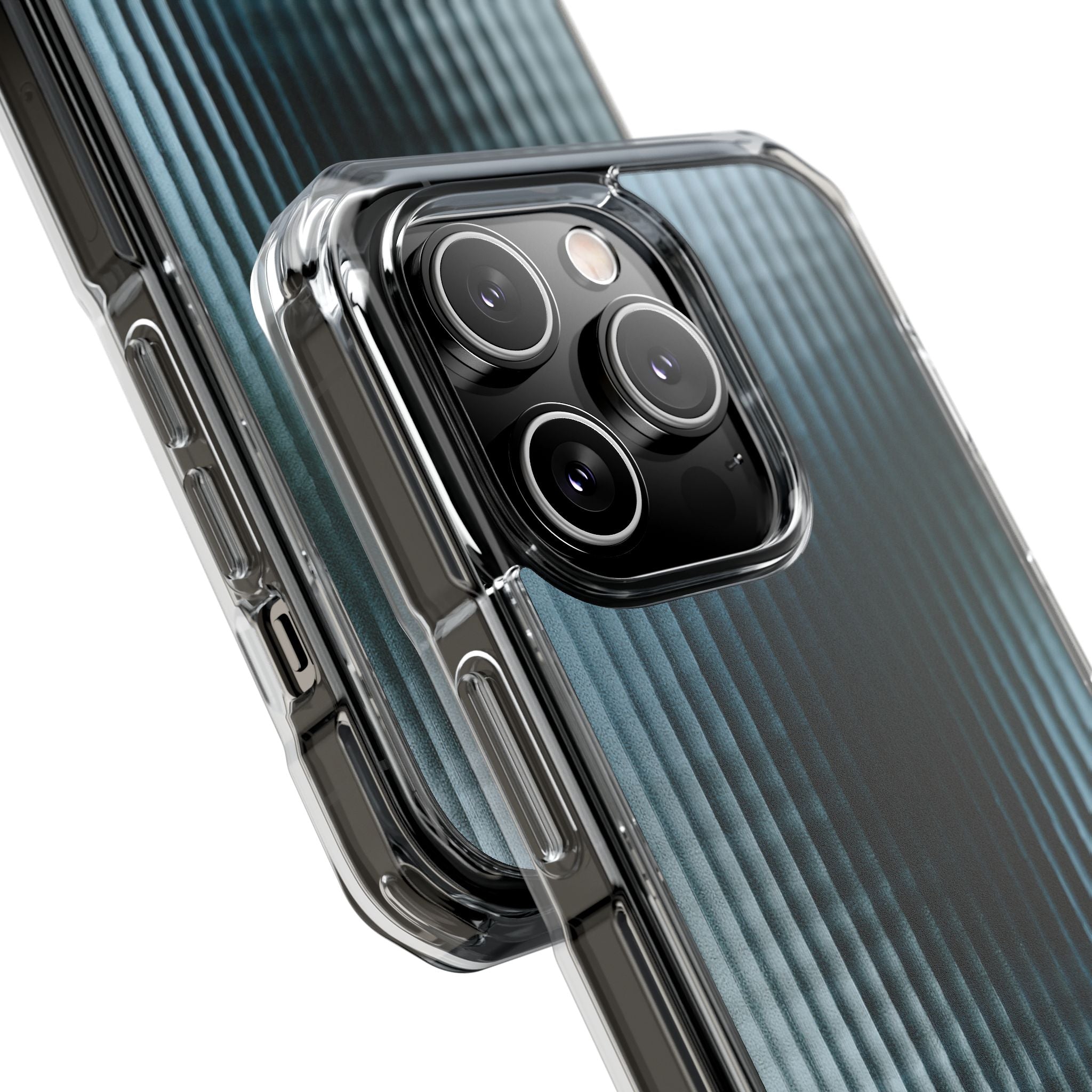 Blue Impact MagSafe Phone Case for iPhone - Glacial Reeded Glass