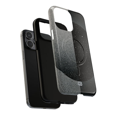 Black Tough 2.0 Magsafe Phone Case for iPhone - Lunar Static Orbit