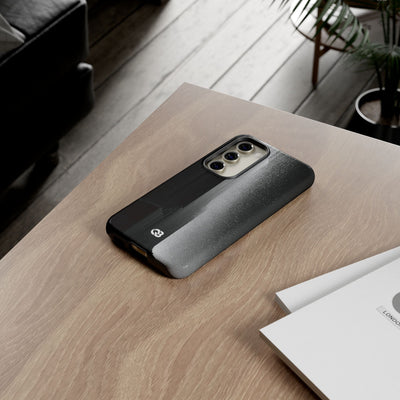 Black Tough Phone Case for Samsung - Brutalist Pixel Monolith