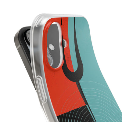 Teal Lite Phone Case for iPhone - Sonic Static Split
