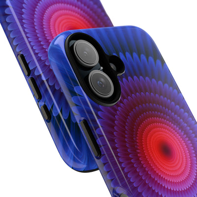 Radial Spectrum Bloom · Tough Phone Case for iPhone · Blue