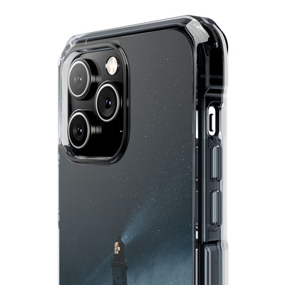 Nordic Coastal Beacon · Clear Impact Magnetic Phone Case for iPhone · Blue