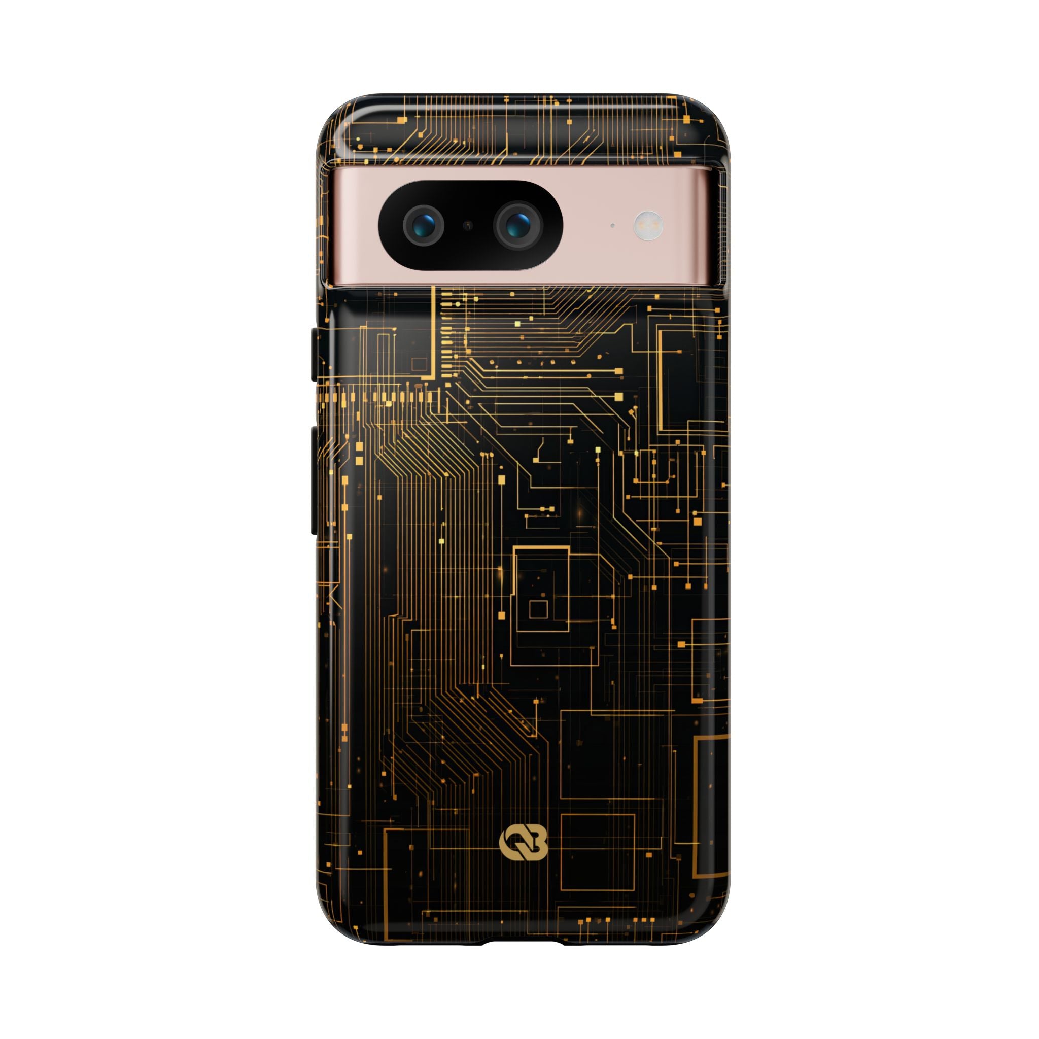 Gold Tough Phone Case for Google Pixel - Amber Core Mainframe