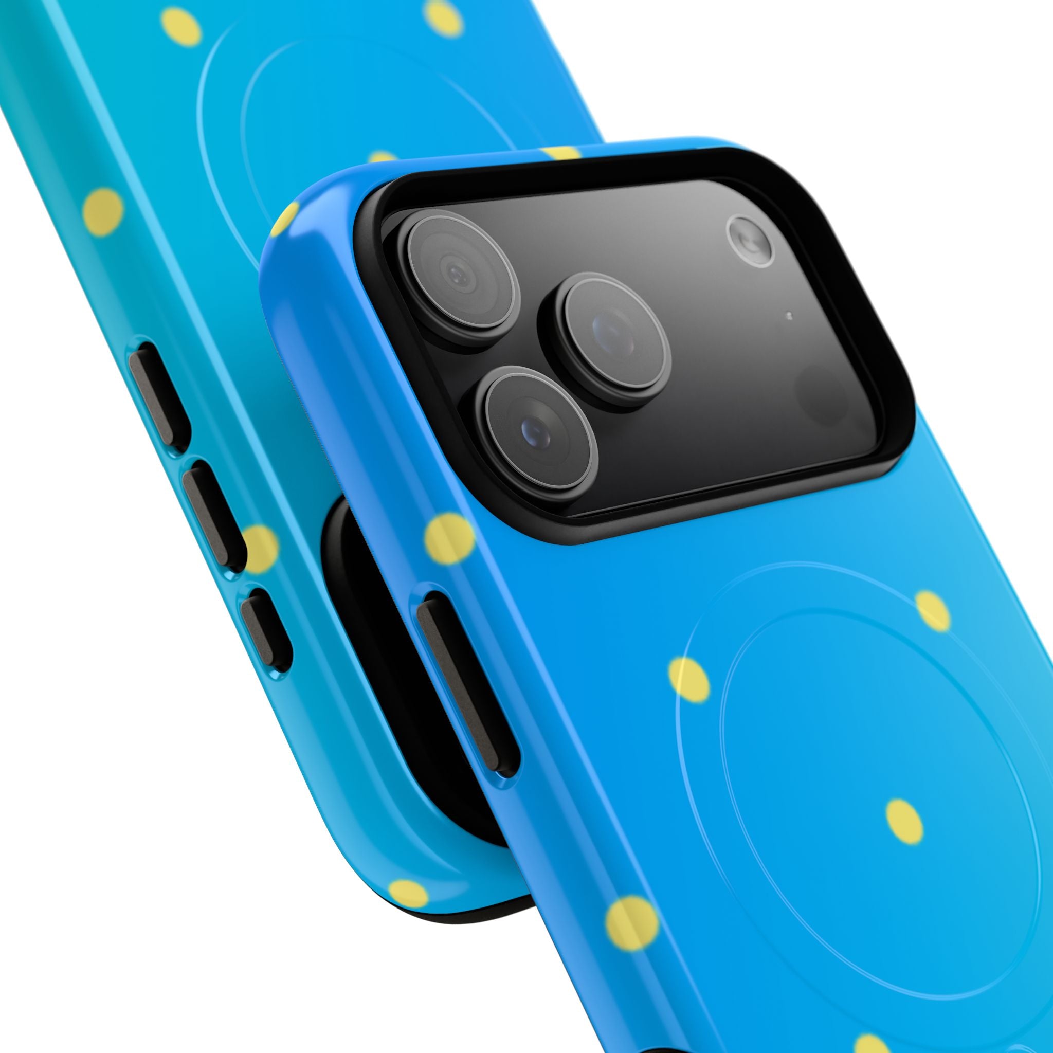 Cyan Sun Dots · Tough+ Phone Case for iPhone · Magsafe