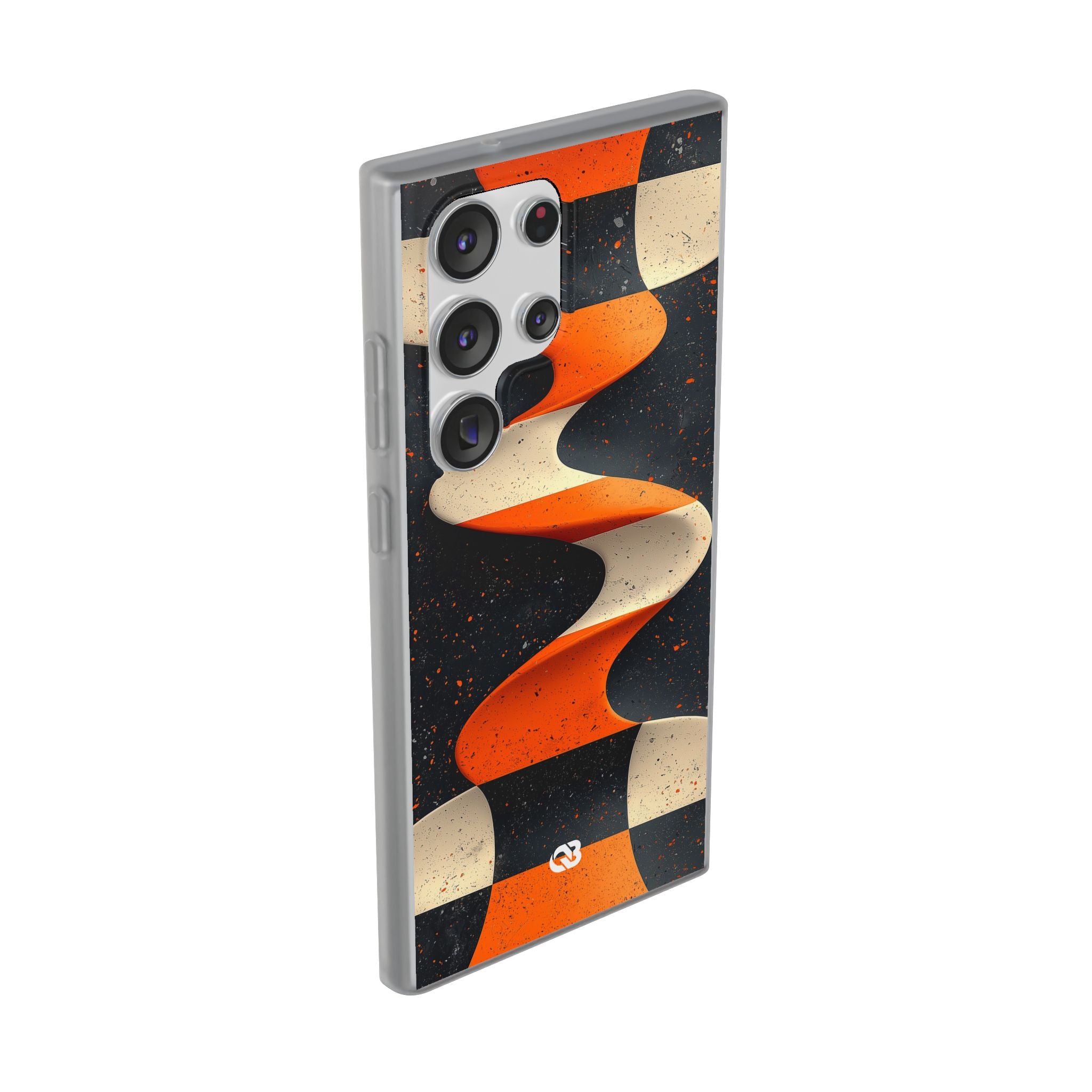 Orange Grit Twist · Soft Phone Case for Samsung