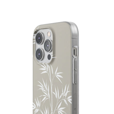 Beige Lite Phone Case for iPhone - Sandstone Bamboo Stalks