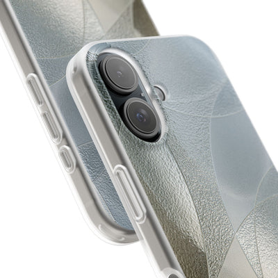 Silver Lite Phone Case for iPhone - Frosted Silver Mosaic
