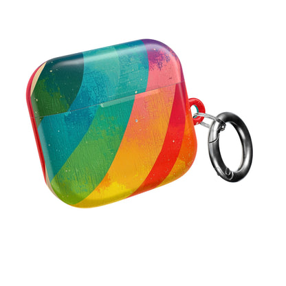 Curved Rainbow Breeze - AirPods Case