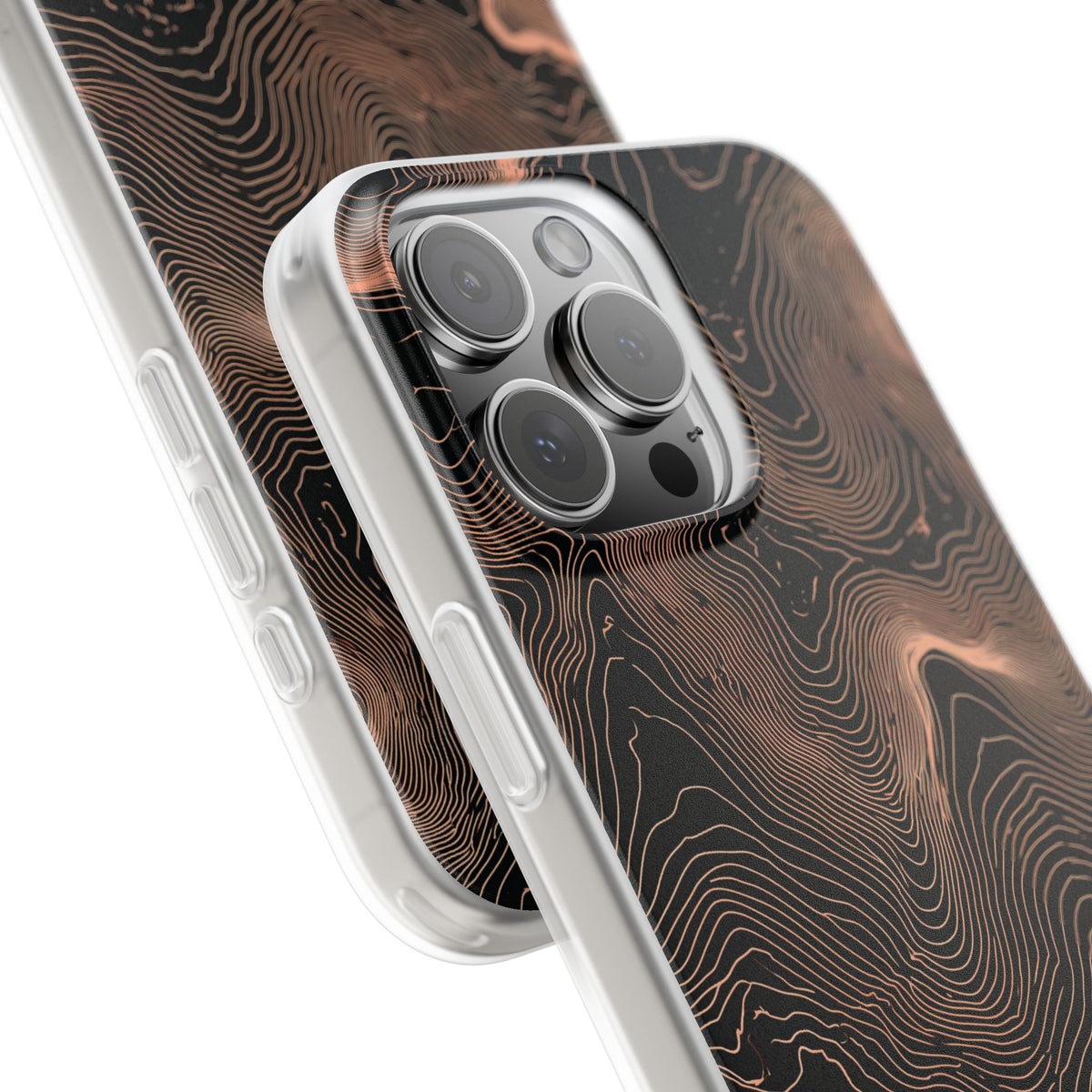 Mesa Elevation Contour · Lite Phone Case for iPhone ·  Black