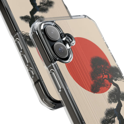 Beige Impact MagSafe Phone Case for iPhone - Kyoto Crimson Pine