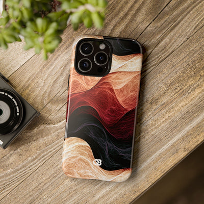 Ember Wave Dispersion · Tough Phone Case for iPhone · Red