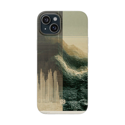 Beige Lite Phone Case for iPhone - Veridian Data Ridge