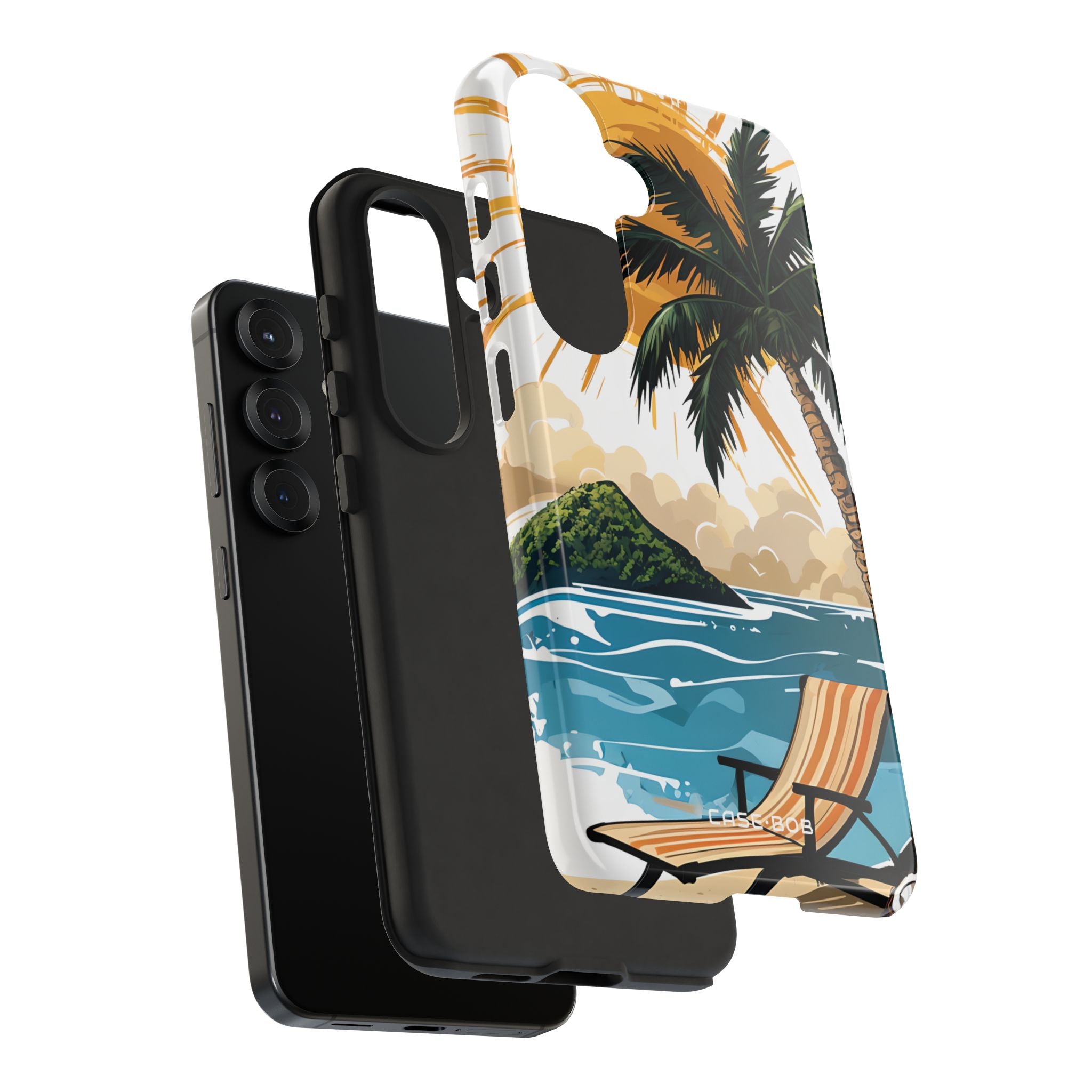 Sunny Palm Breeze Samsung S25 Case - Tough