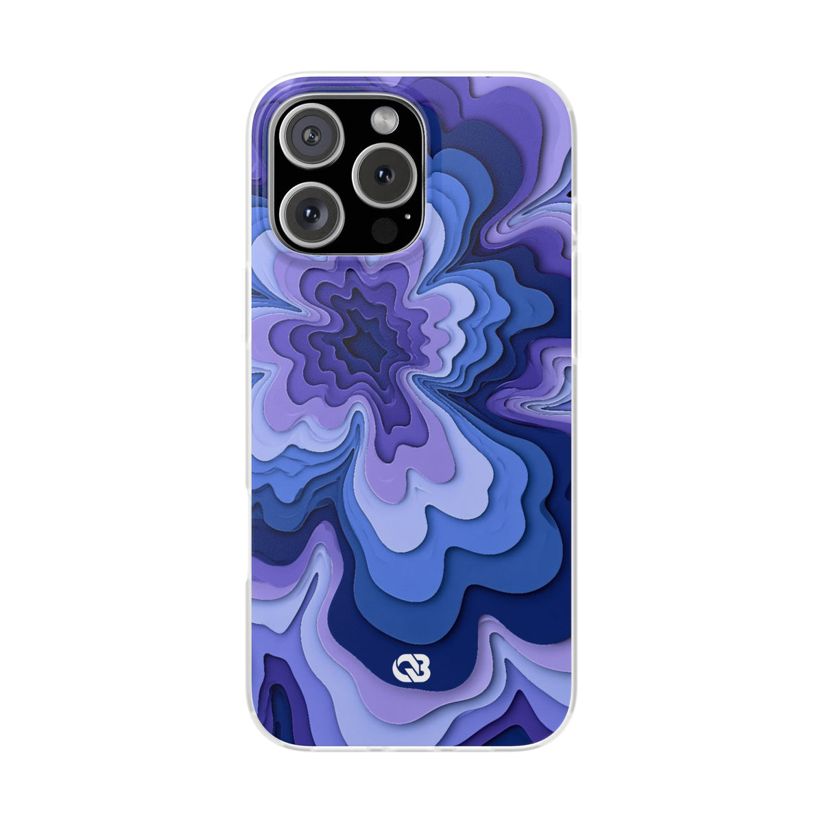 Periwinkle Strata Bloom · Lite Phone Case for iPhone ·  Purple