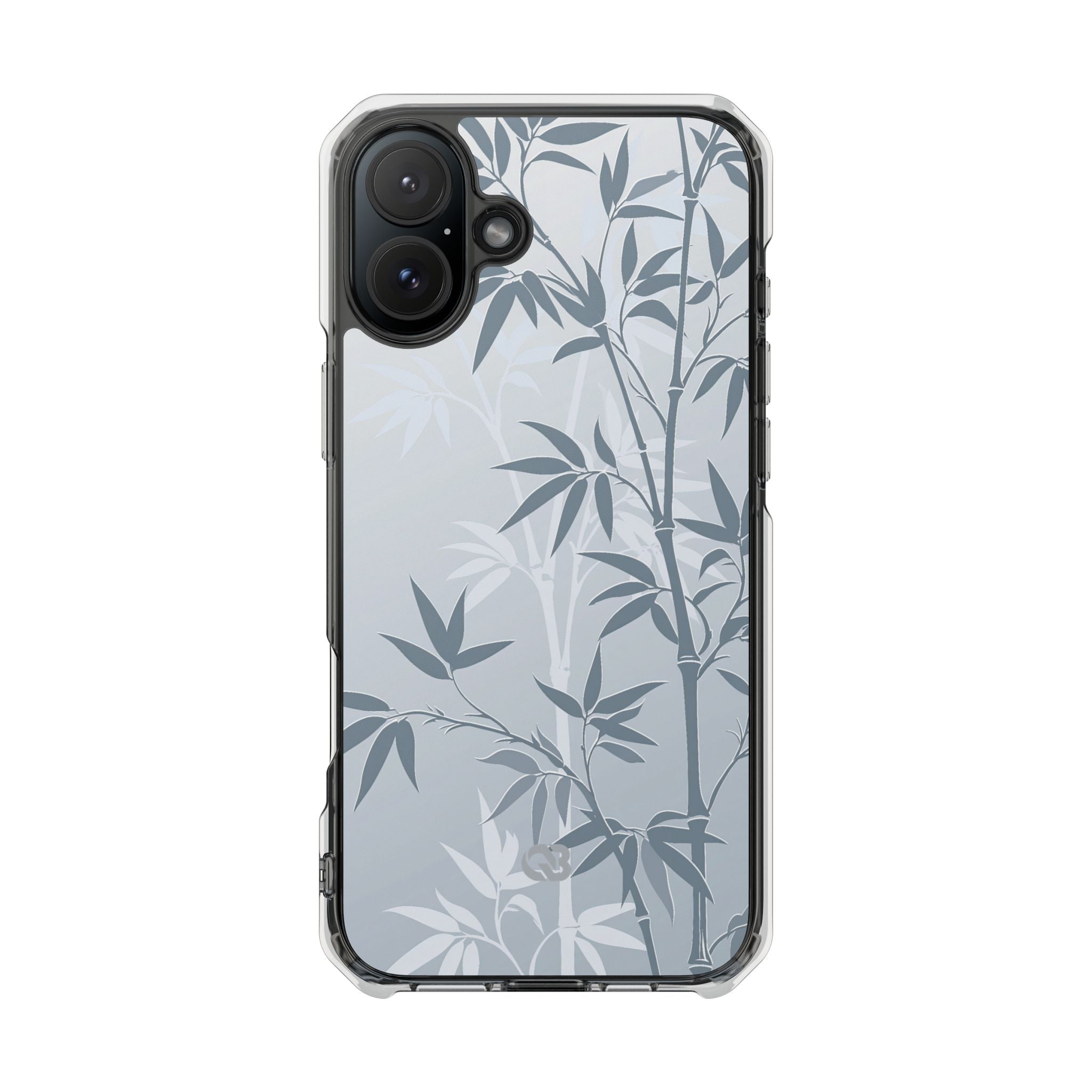 Blue Impact MagSafe Phone Case for iPhone - Slate Bamboo Shadow