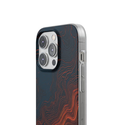 Black Lite Phone Case for iPhone - Volcanic Basalt Map