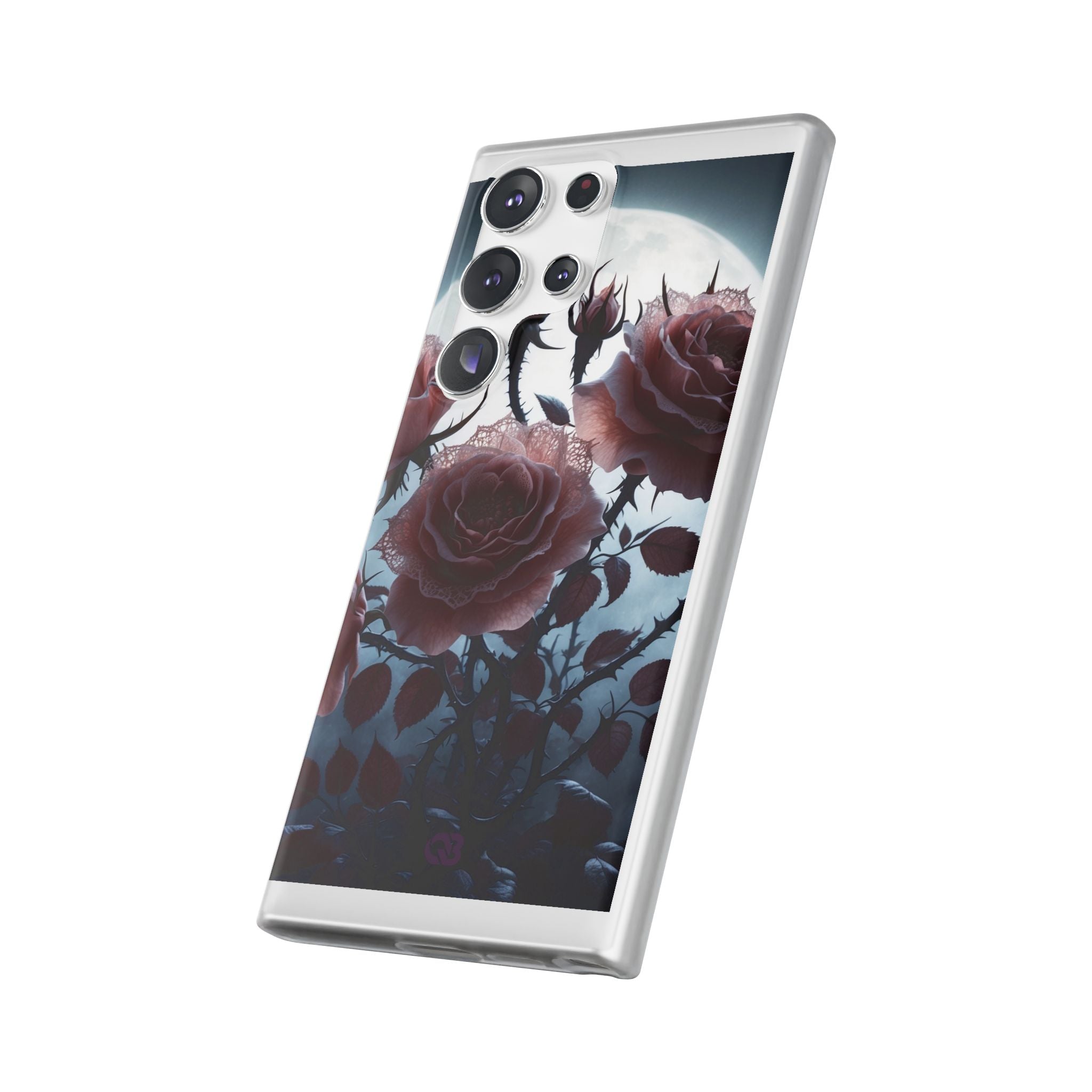 Lunar Lace Petals · Soft Phone Case for Samsung