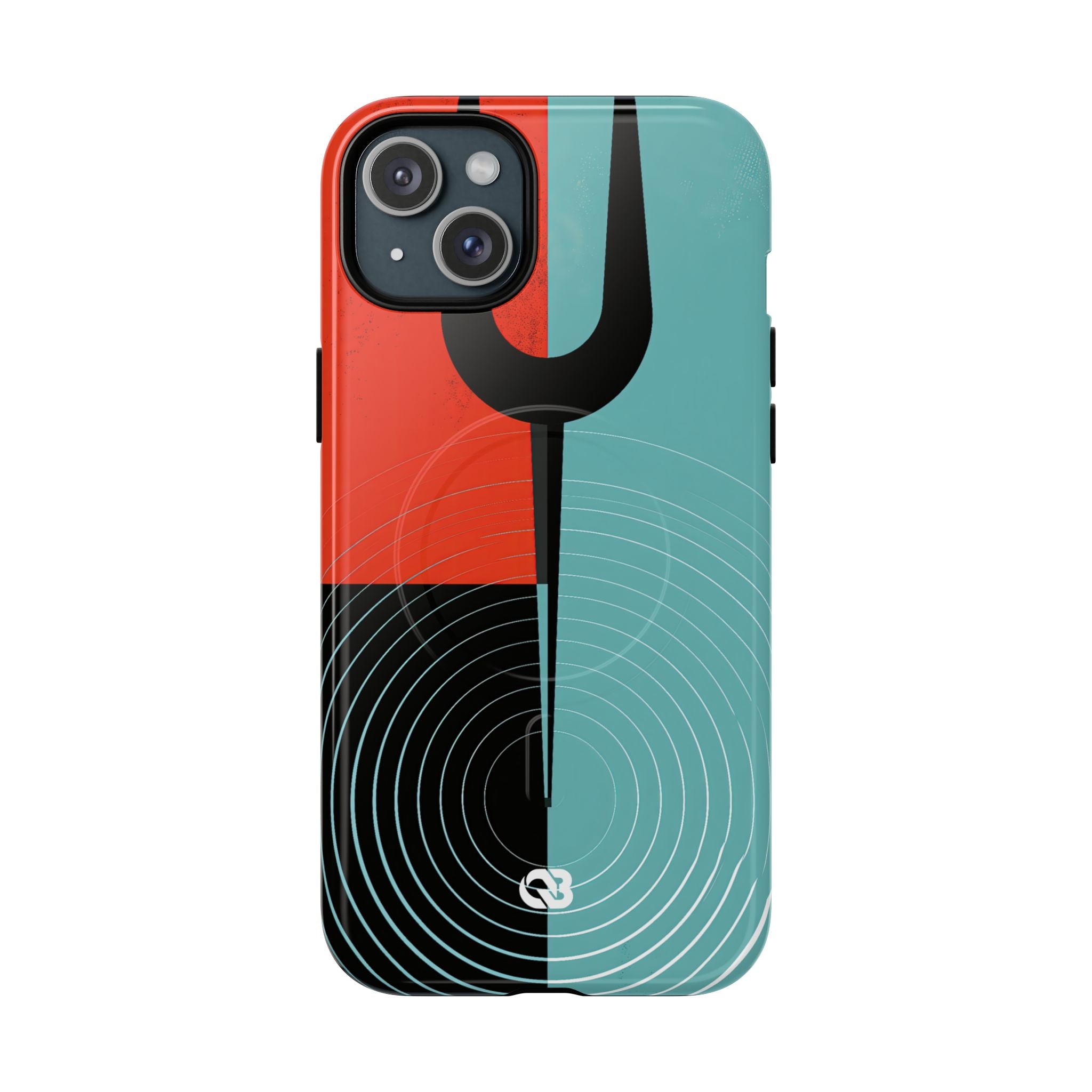 Teal Tough 2.0 Magsafe Phone Case for iPhone - Sonic Static Split