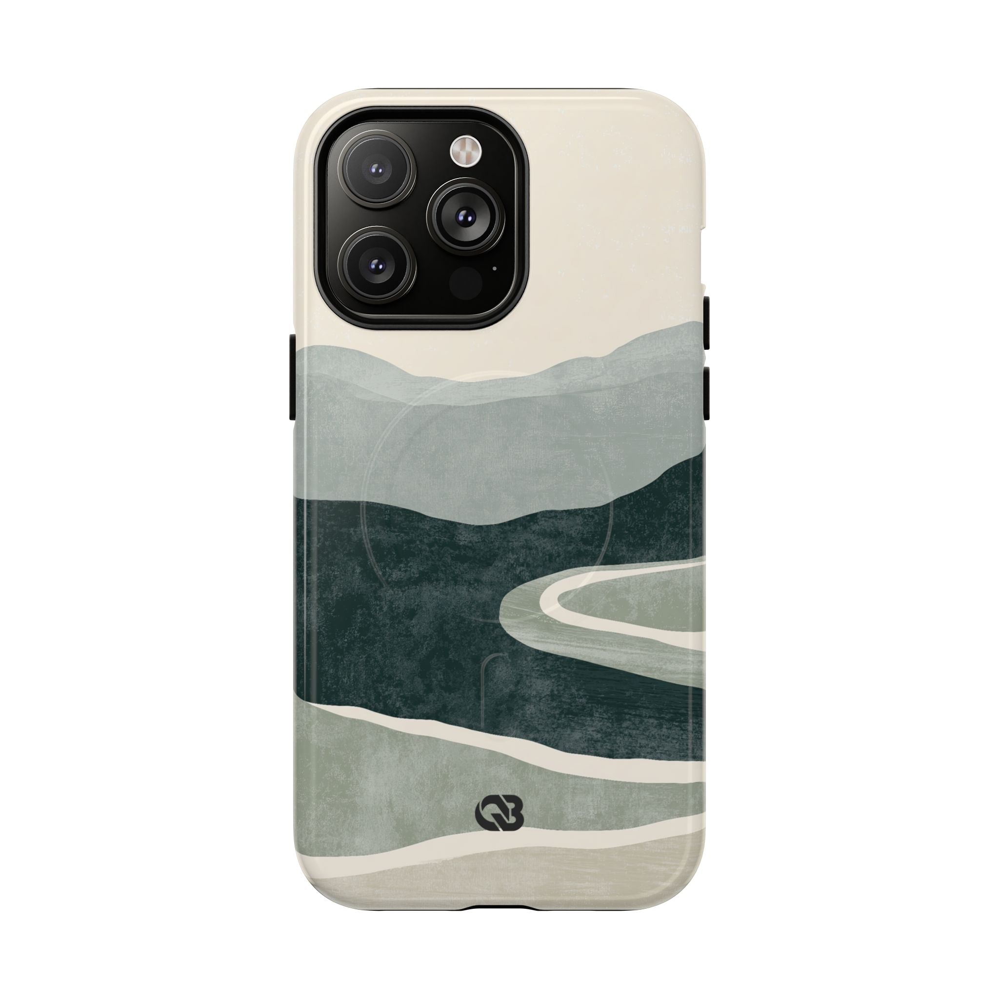 Green Tough 2.0 Magsafe Phone Case for iPhone - Misty Sage Valley