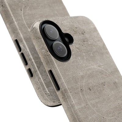 Grey Tough 2.0 Magsafe Phone Case for iPhone - Brutalist Stone Grit