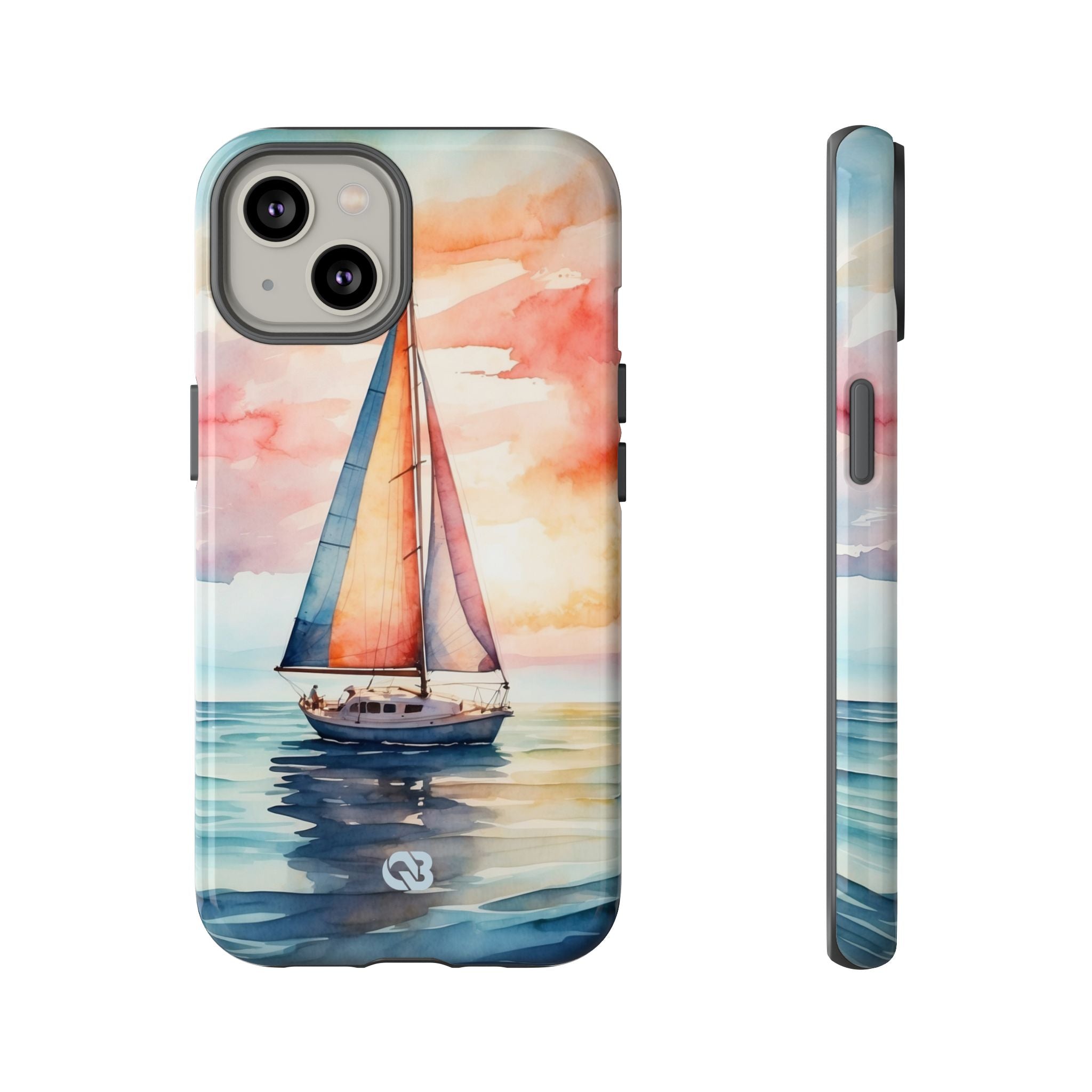Crimson Horizon Sail · Tough Hoesje voor iPhone