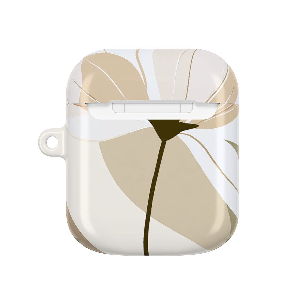 Soft Petal Bloom · Hard Case for AirPods & AirPods Pro · Beige