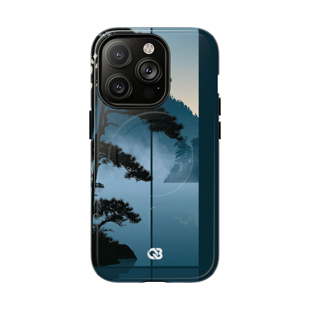 Misty Pine Horizon · Tough 2.0 Magnetic Phone Case for iPhone · Teal