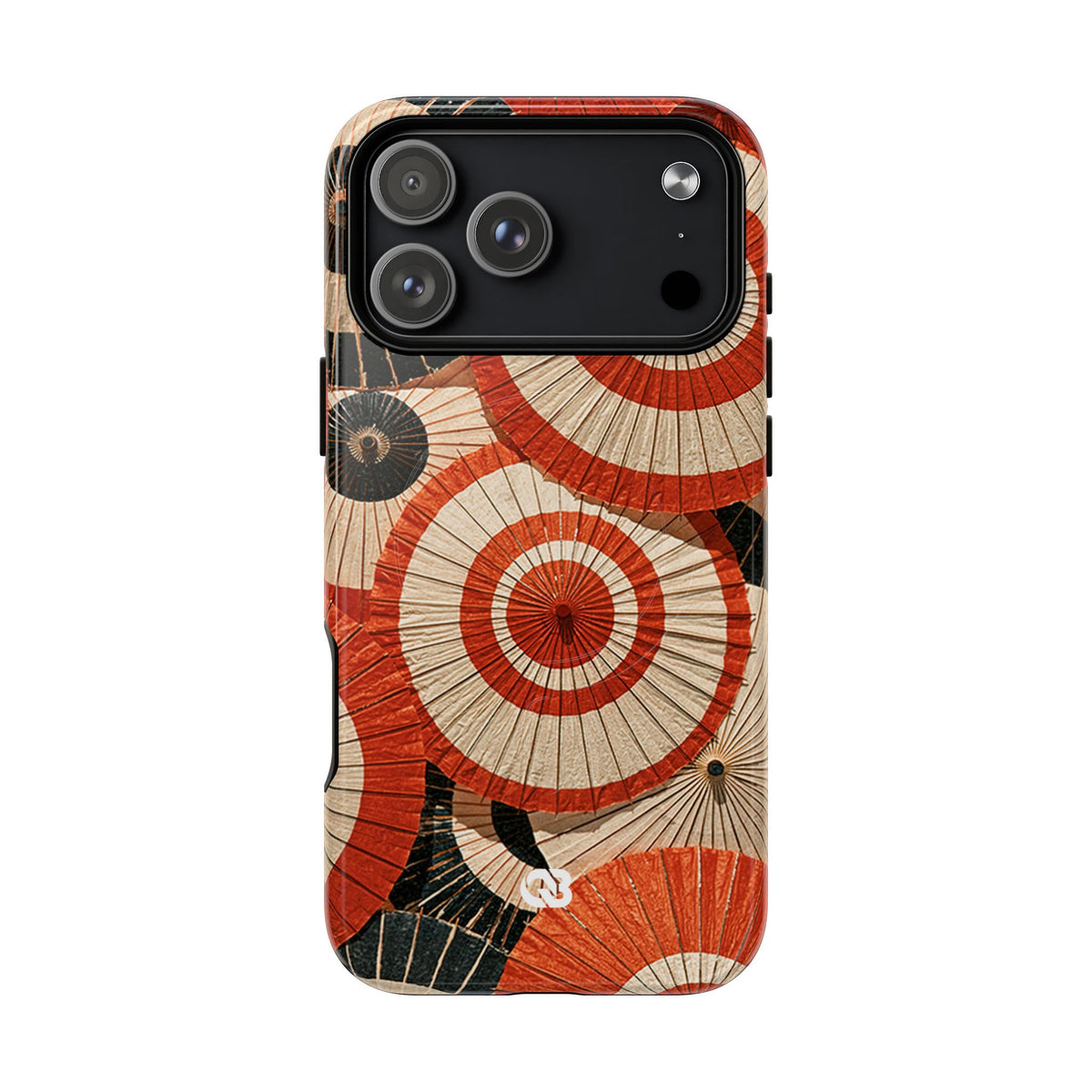 Vermilion Wagasa Motif · Tough 2.0 Magnetic Phone Case for iPhone · Red