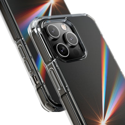 Spectral Refraction · Clear Impact Magnetic Phone Case for iPhone · Black