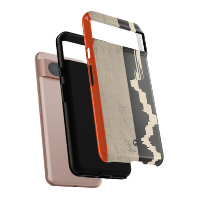 Orange Tough Phone Case for Google Pixel - Orange Monolith Rift