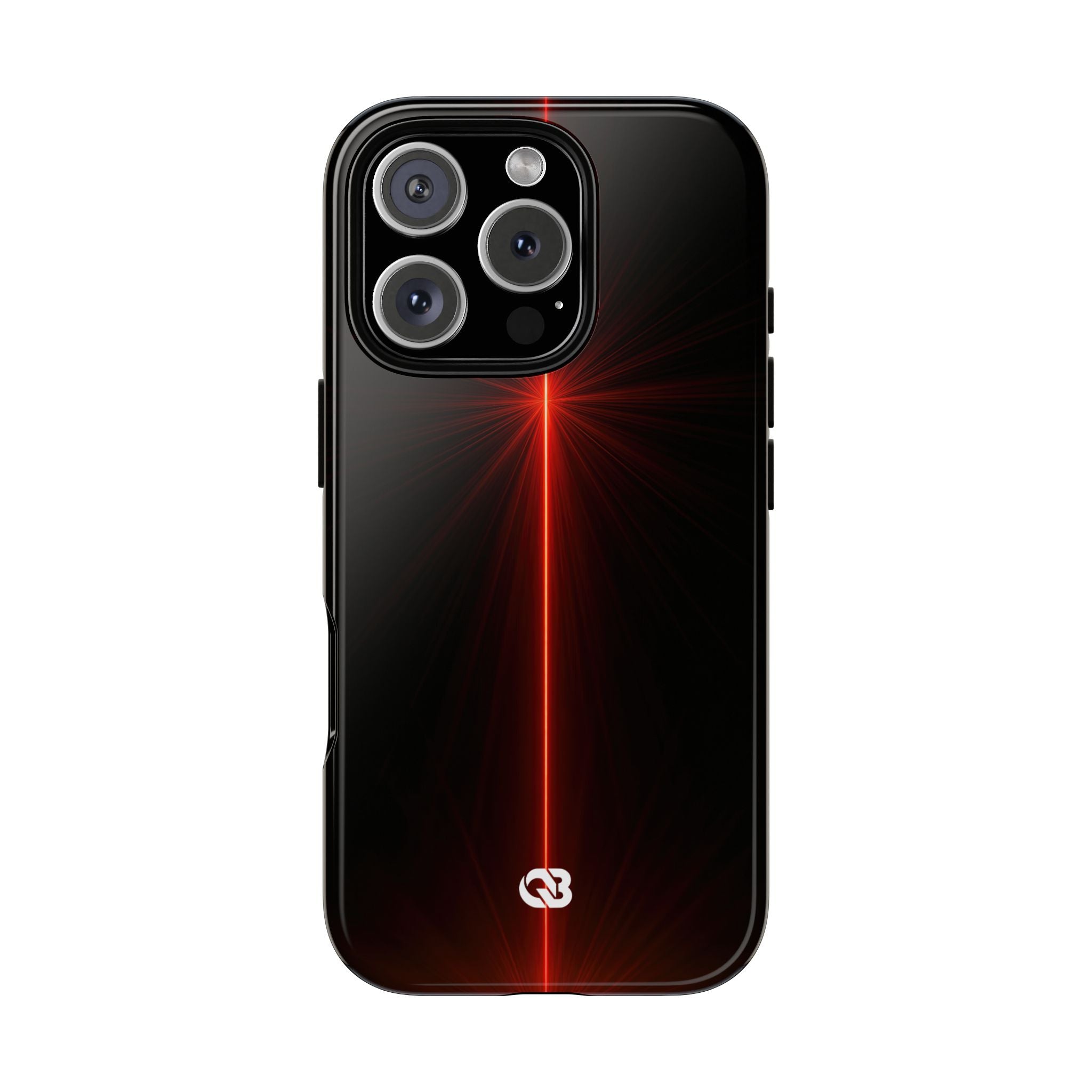 Red Tough Phone Case for iPhone - Crimson Flare Vector