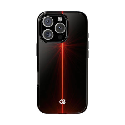 Red Tough Phone Case for iPhone - Crimson Flare Vector