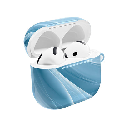 Glacial Ridge Contours · Hard Case for AirPods & AirPods Pro · Blue