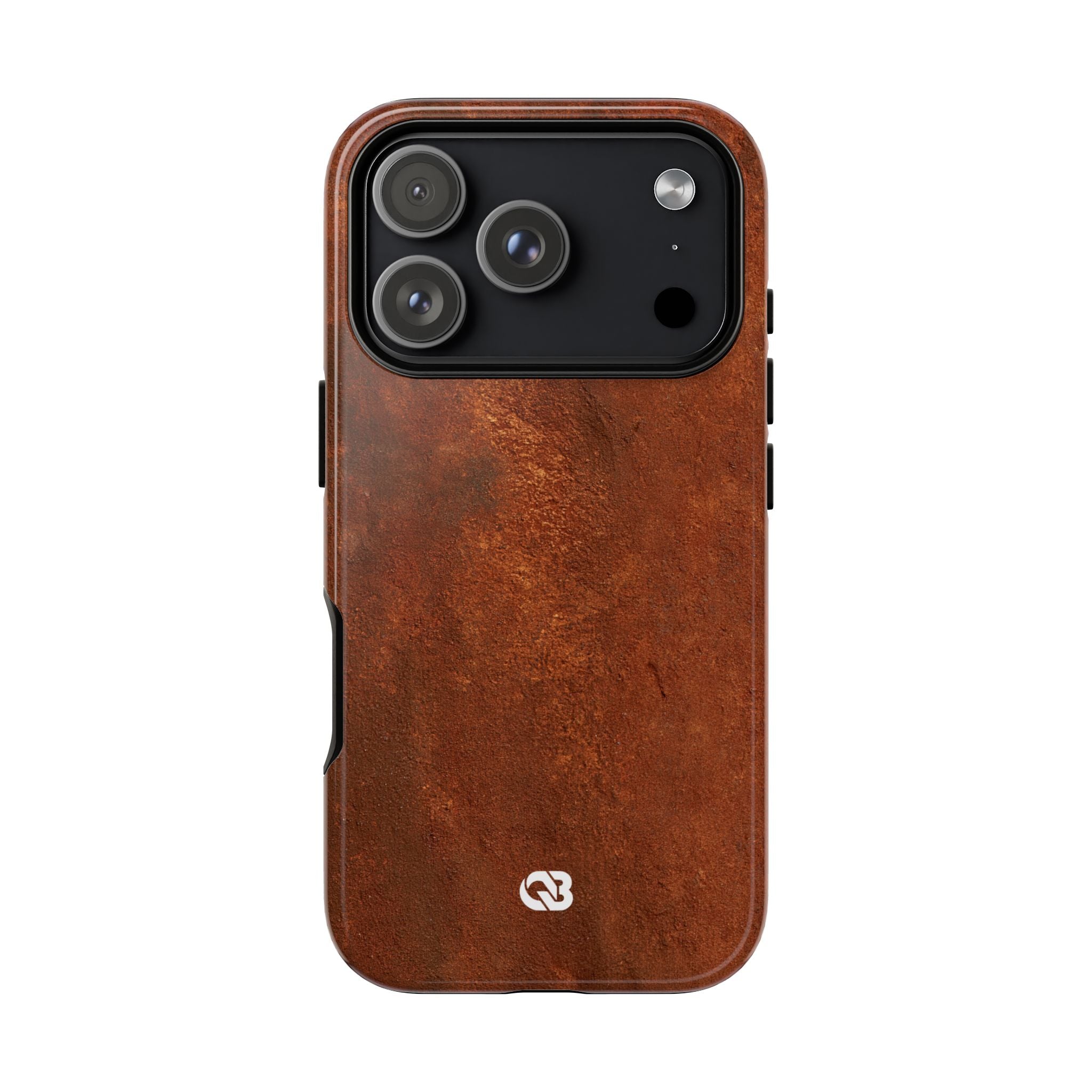Orange Tough Phone Case for iPhone - Oxidized Iron Crust