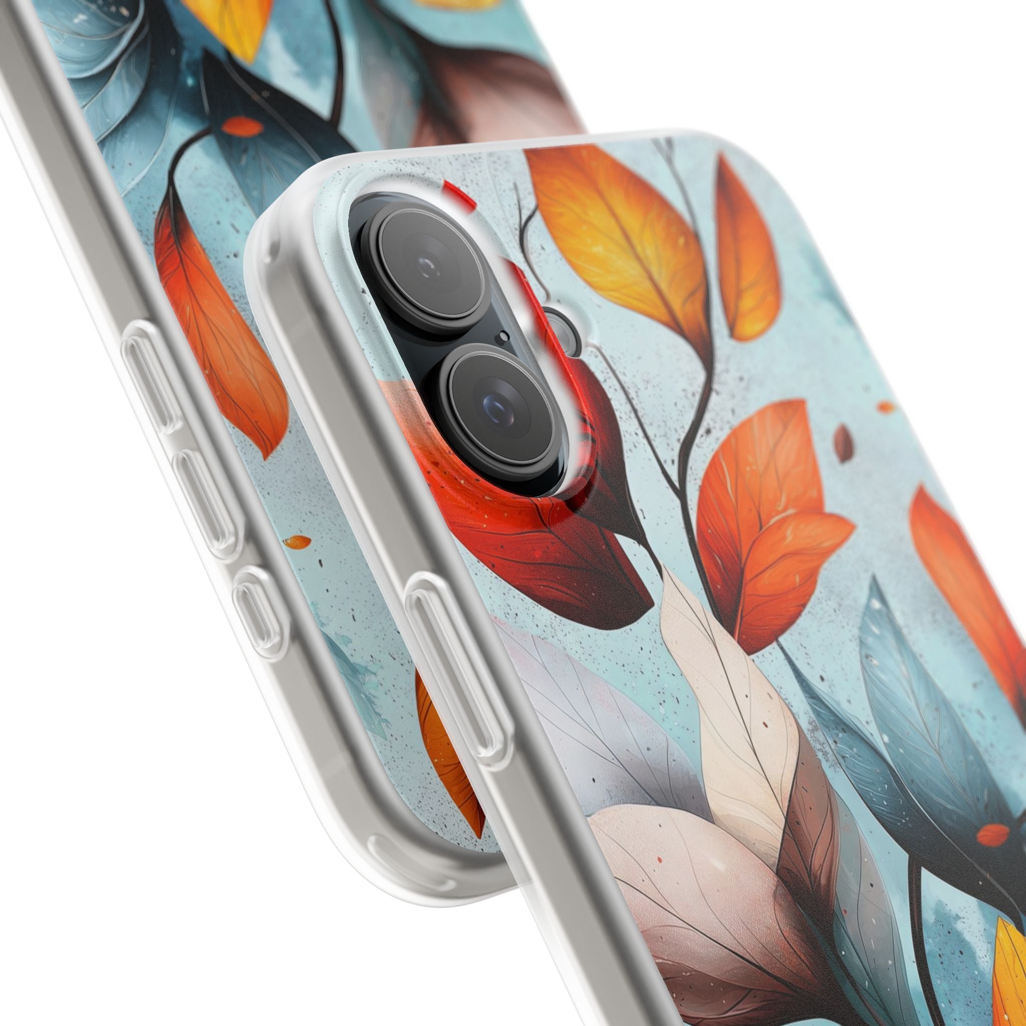 Crimson Veins iPhone 16 Plus Cover - Blød