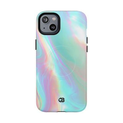 Prismatic Liquid Light · Tough 2.0 Magnetic Phone Case for iPhone · Teal