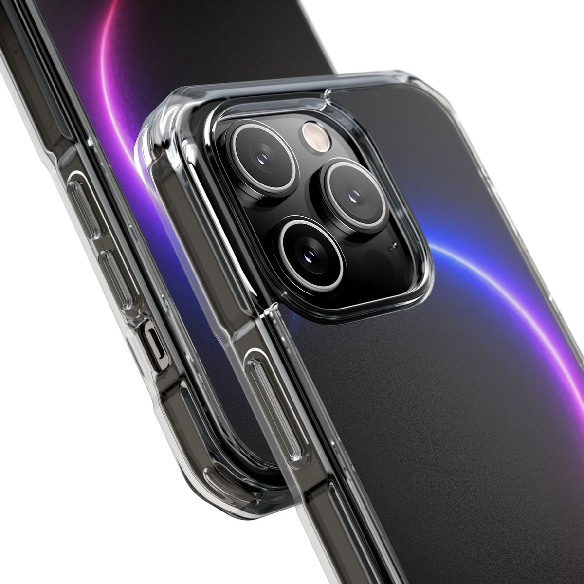 Luminous Eclipse · Clear Impact Magnetic Phone Case for iPhone · Black