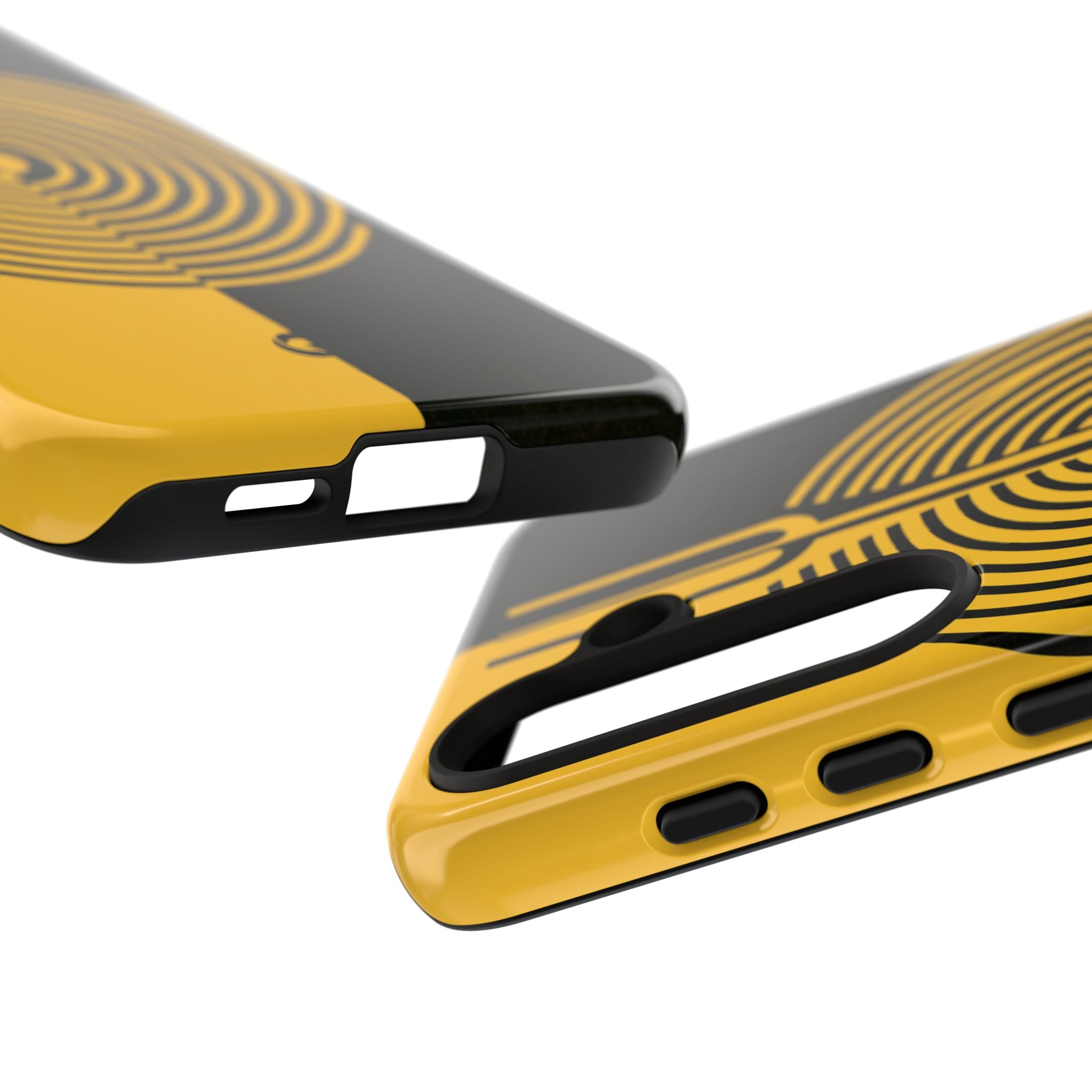 Yellow Tough Phone Case for Samsung - Voltage Sector Pulse