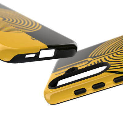 Yellow Tough Phone Case for Samsung - Voltage Sector Pulse