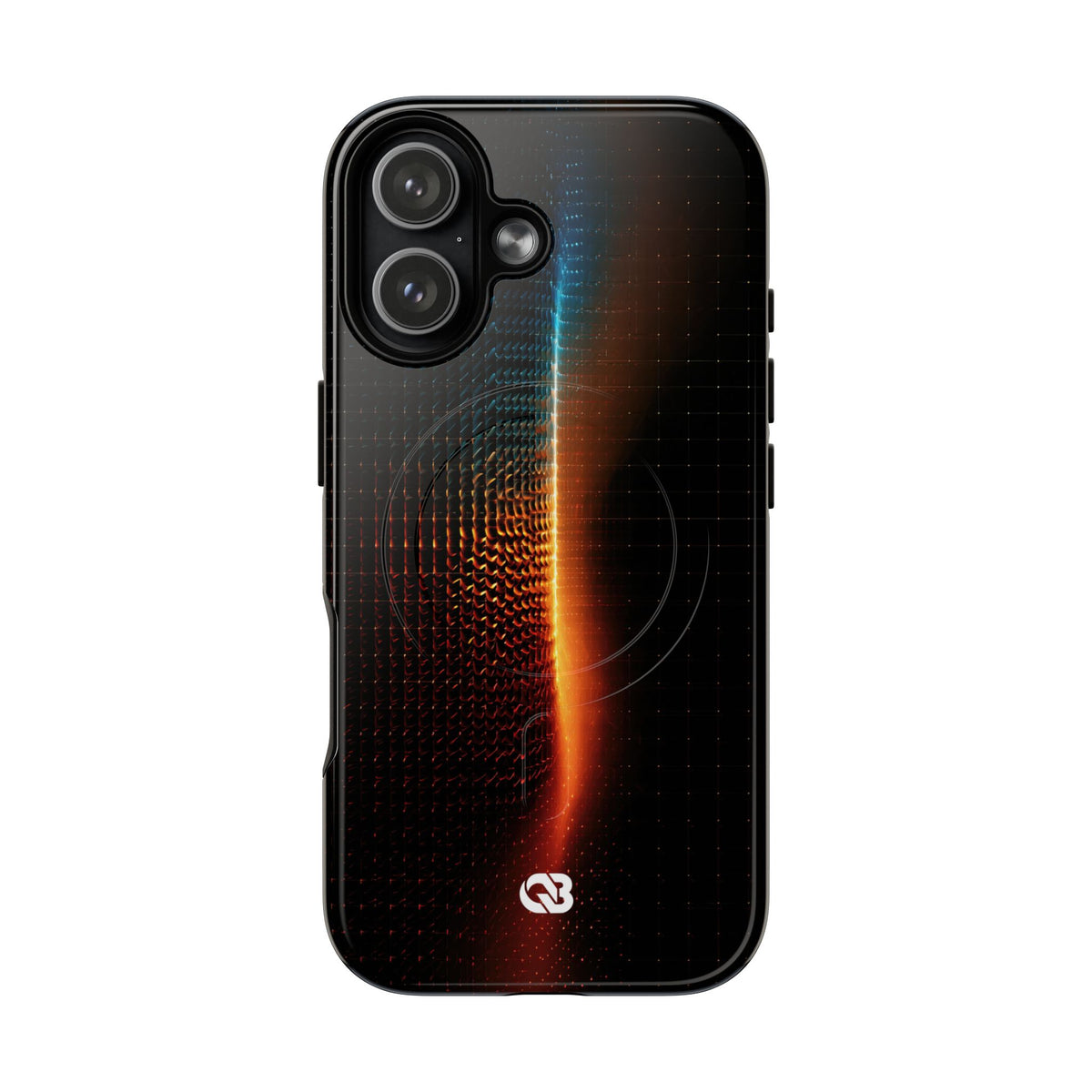 Luminous Refraction Grid · Tough 2.0 Magnetic Phone Case for iPhone · Black
